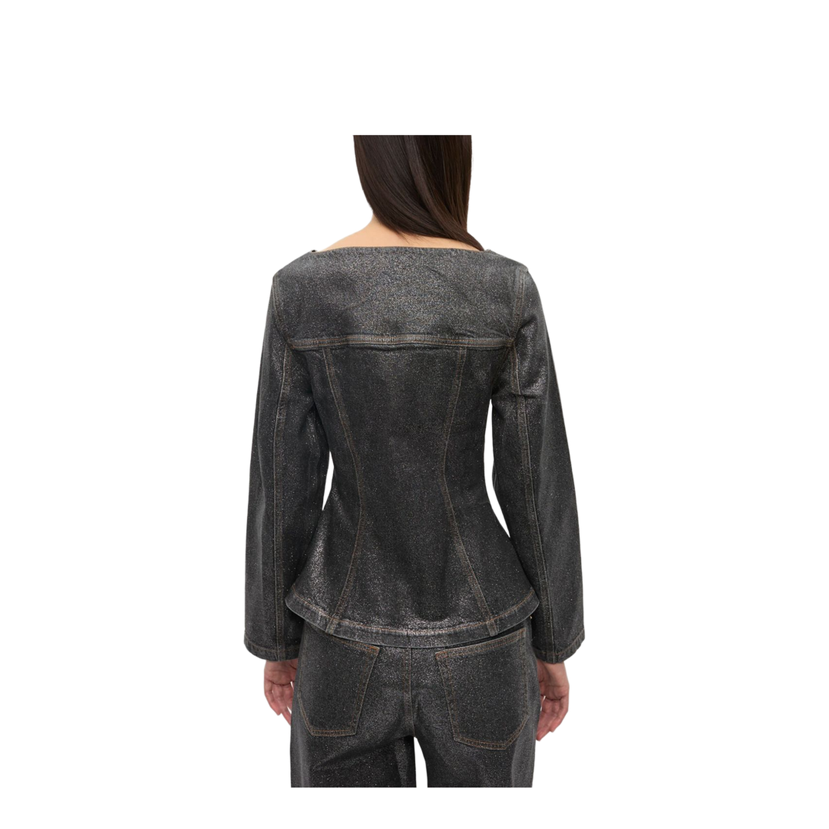 Denim Cotton Blazer Jacket