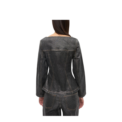 Denim Cotton Blazer Jacket