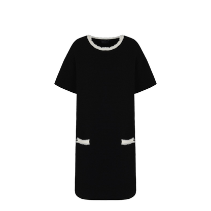 Ottoman Fabric Dress with Fringed Details