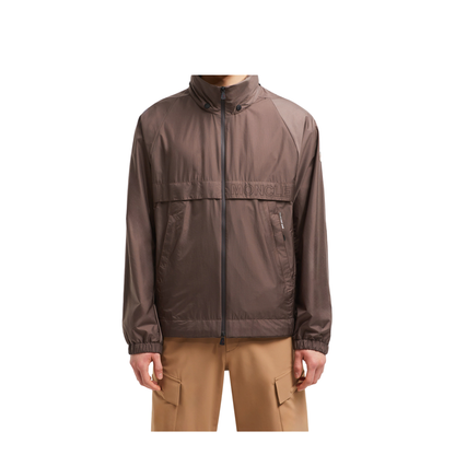 Brown Negara Packable Hooded Windbreaker