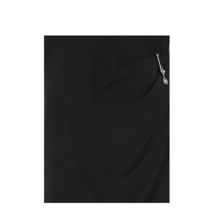 Satin Dress With Safety Pin