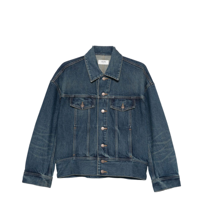 Denim Cotton Jacket In Multi