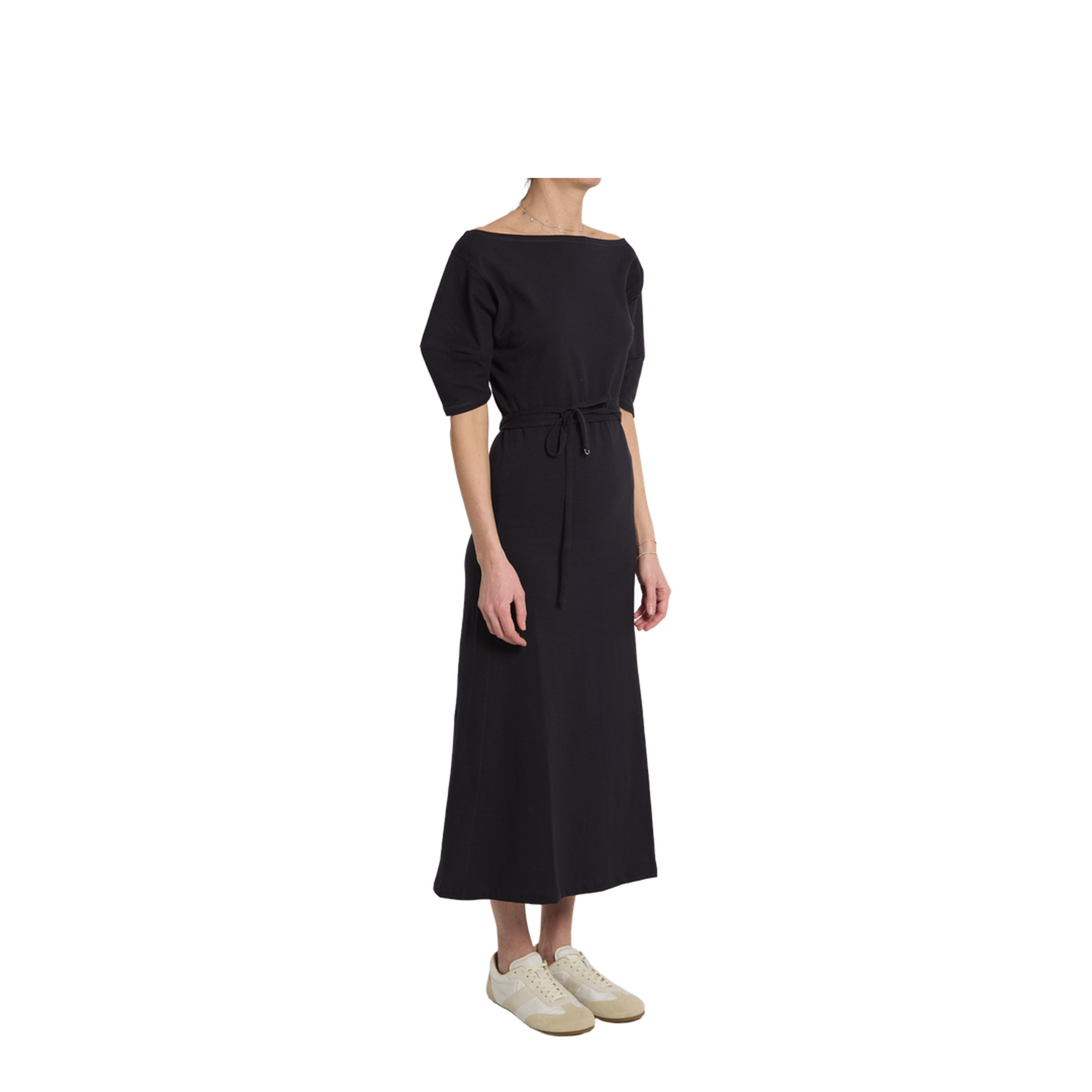 Cotton And Linen Midi Dress