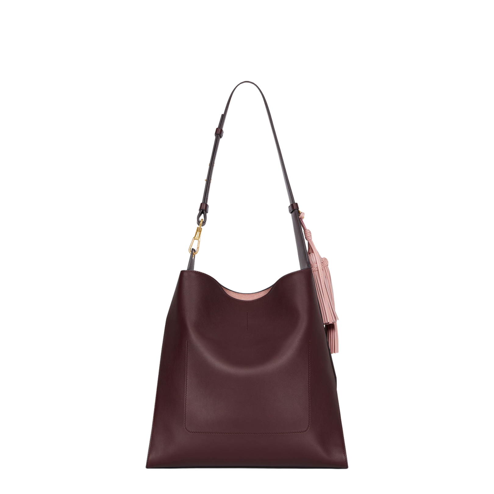 Medium Day Hobo Bag in Burgundy