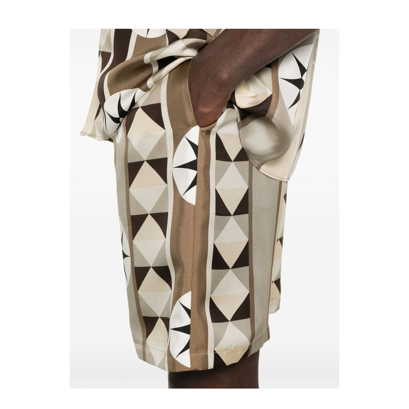 Printed Silk Shorts