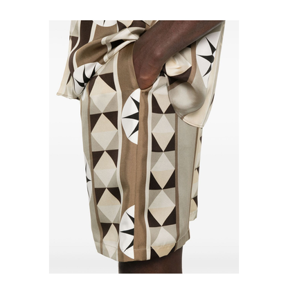 Printed Silk Shorts
