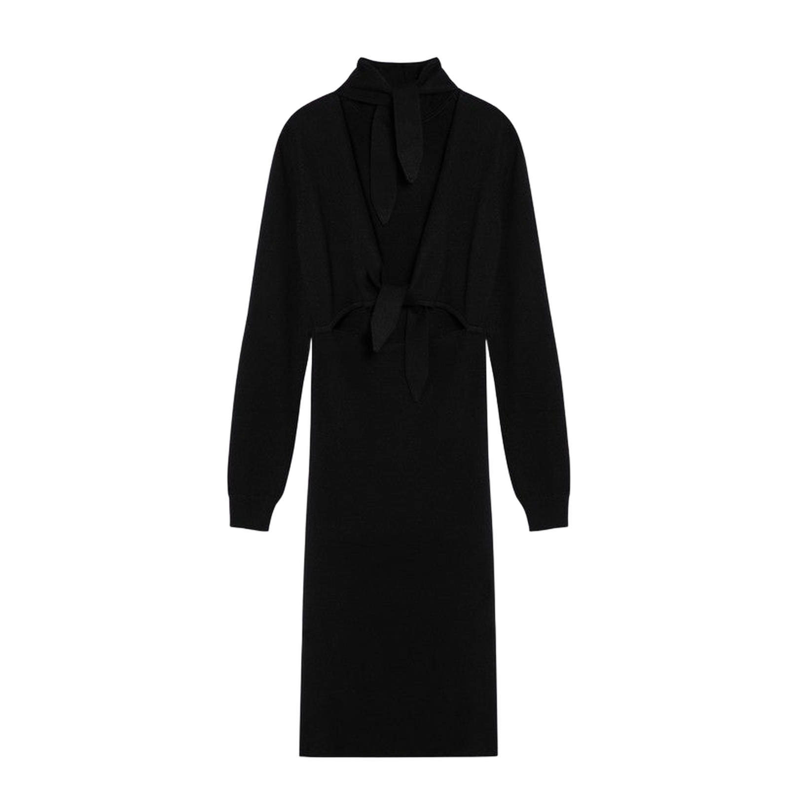 Wool-Blend Turtleneck Dress