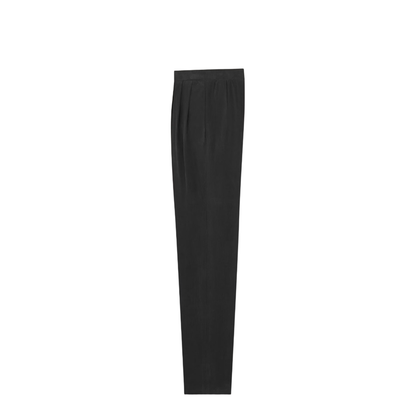 Silk Habotai Pants in Black