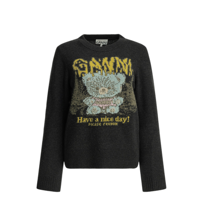 MAYFEYR - Ganni - Teddy Crew Neck Sweater - A1150058252
