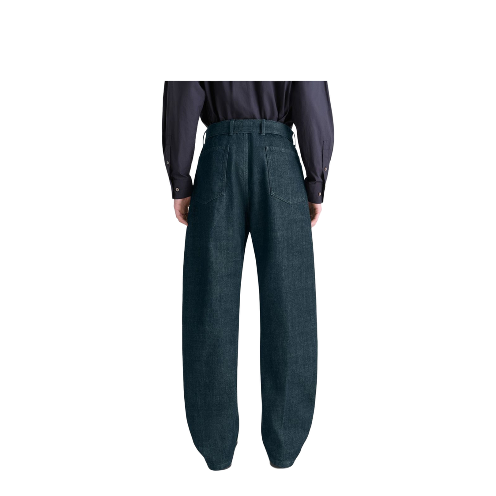 Twisted Denim Cotton Jeans
