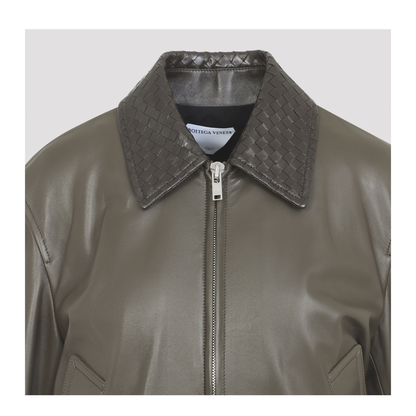 MAYFEYR - Bottega Veneta - Leather Bomber Jacket - 874736V61D0
