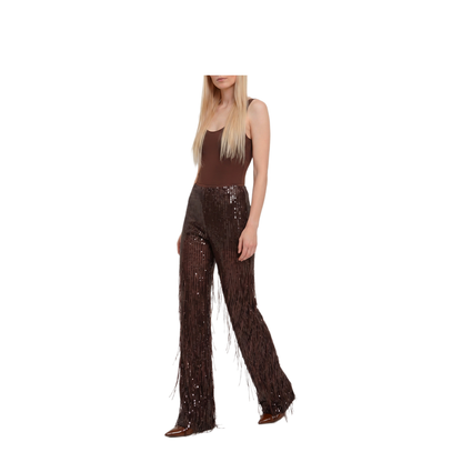 MAYFEYR - Federica Tosi - Pants With Sequin And Fringes - 3081531469