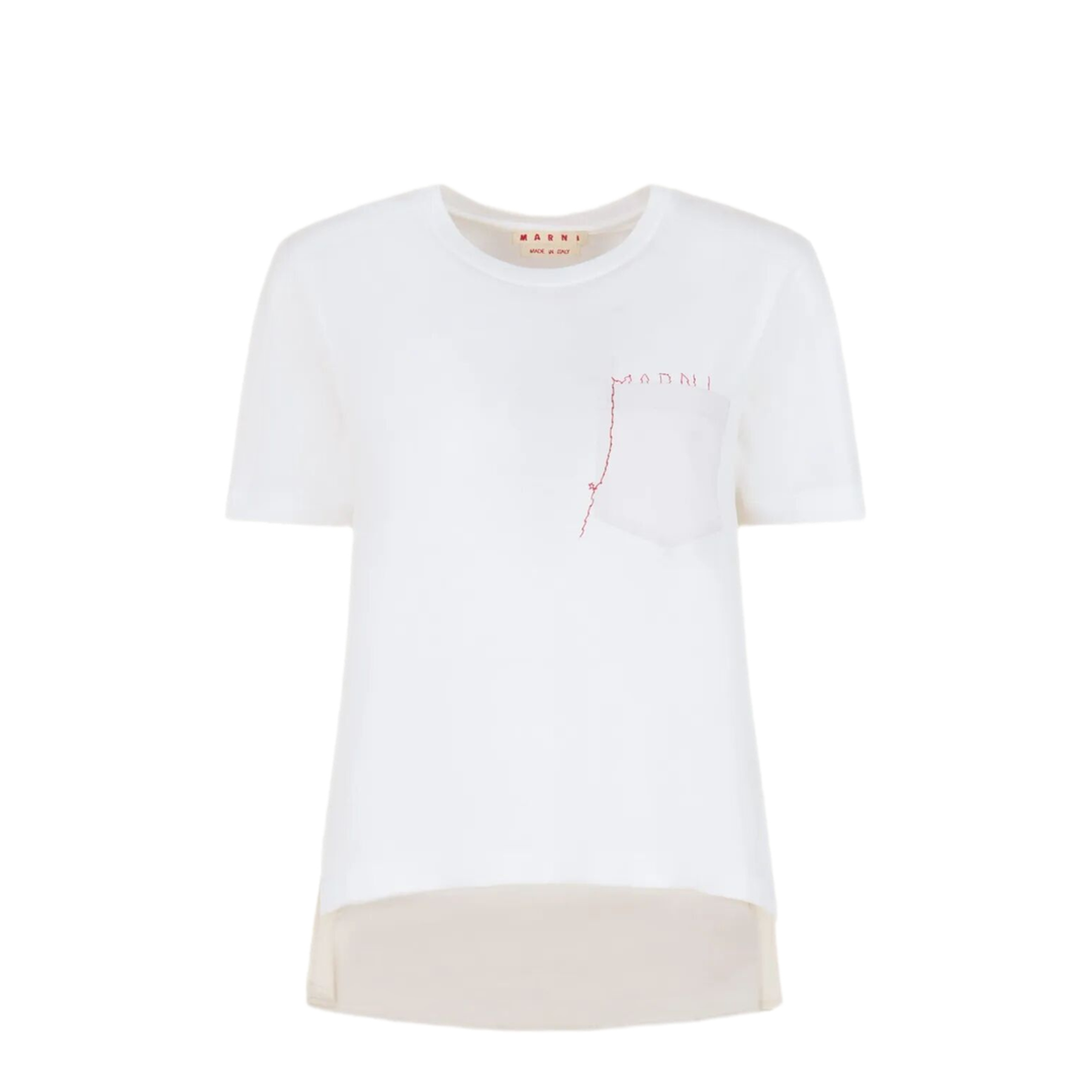 MAYFEYR - Marni - Cotton T-Shirt With Embroidered Logo - THJE0378QSUTC44600W01