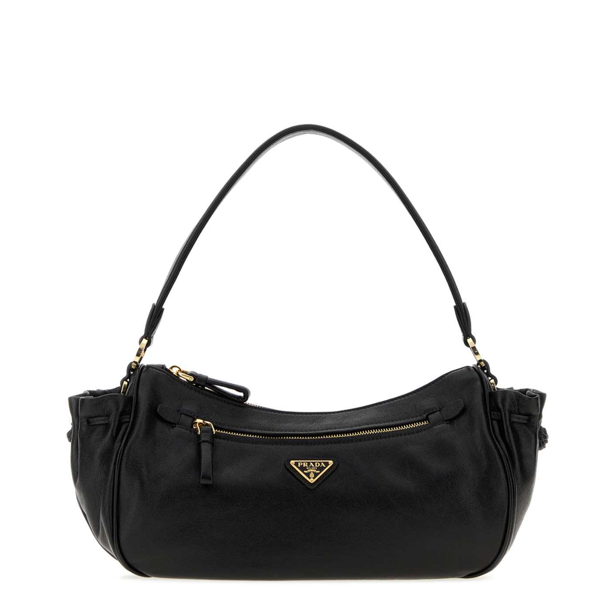 MAYFEYR - Prada - Black Leather Small Shoulder Bag - 1BC2962ZQXF0002
