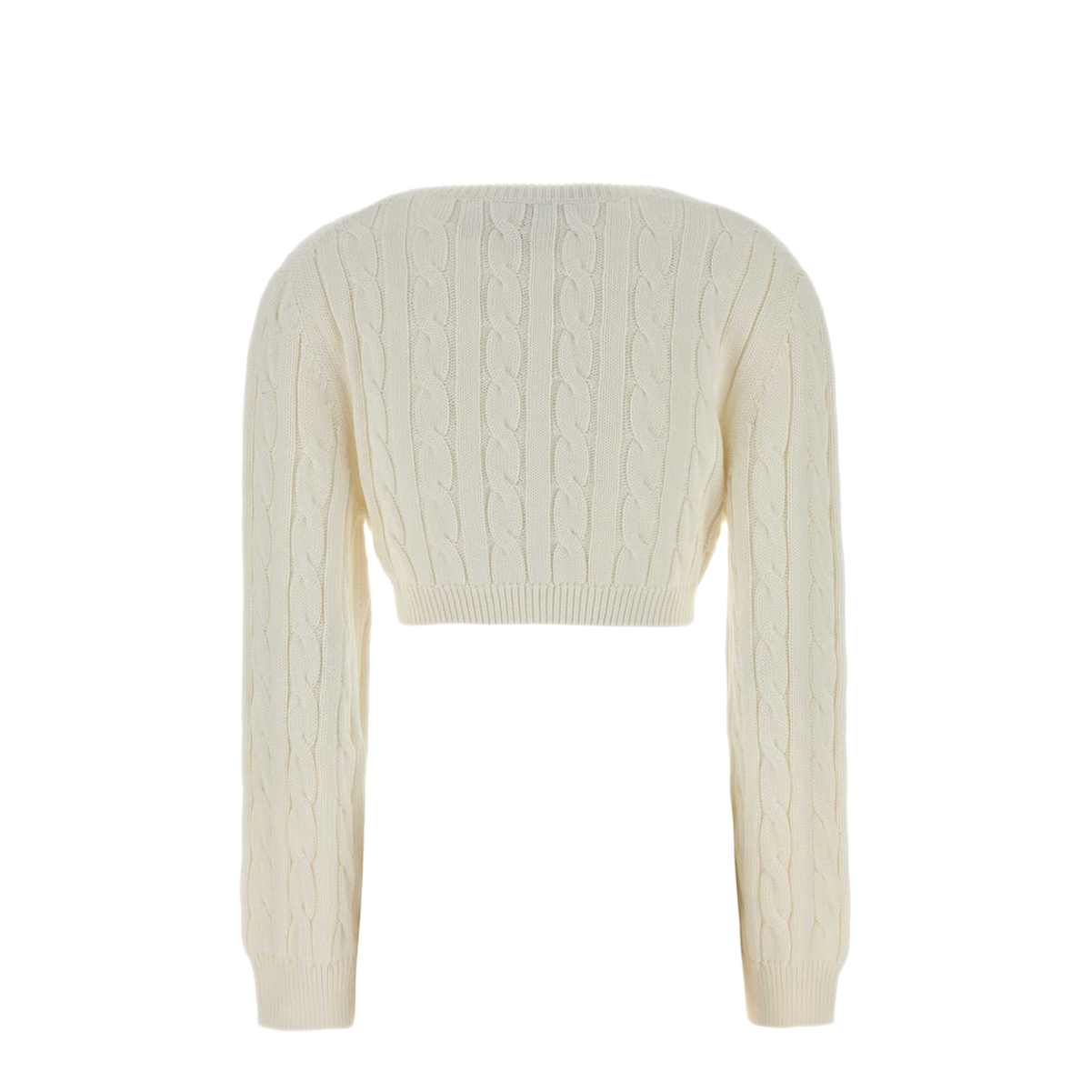MAYFEYR - Prada - White Cotton Sweater - P24D3NSOOO19VLF0009