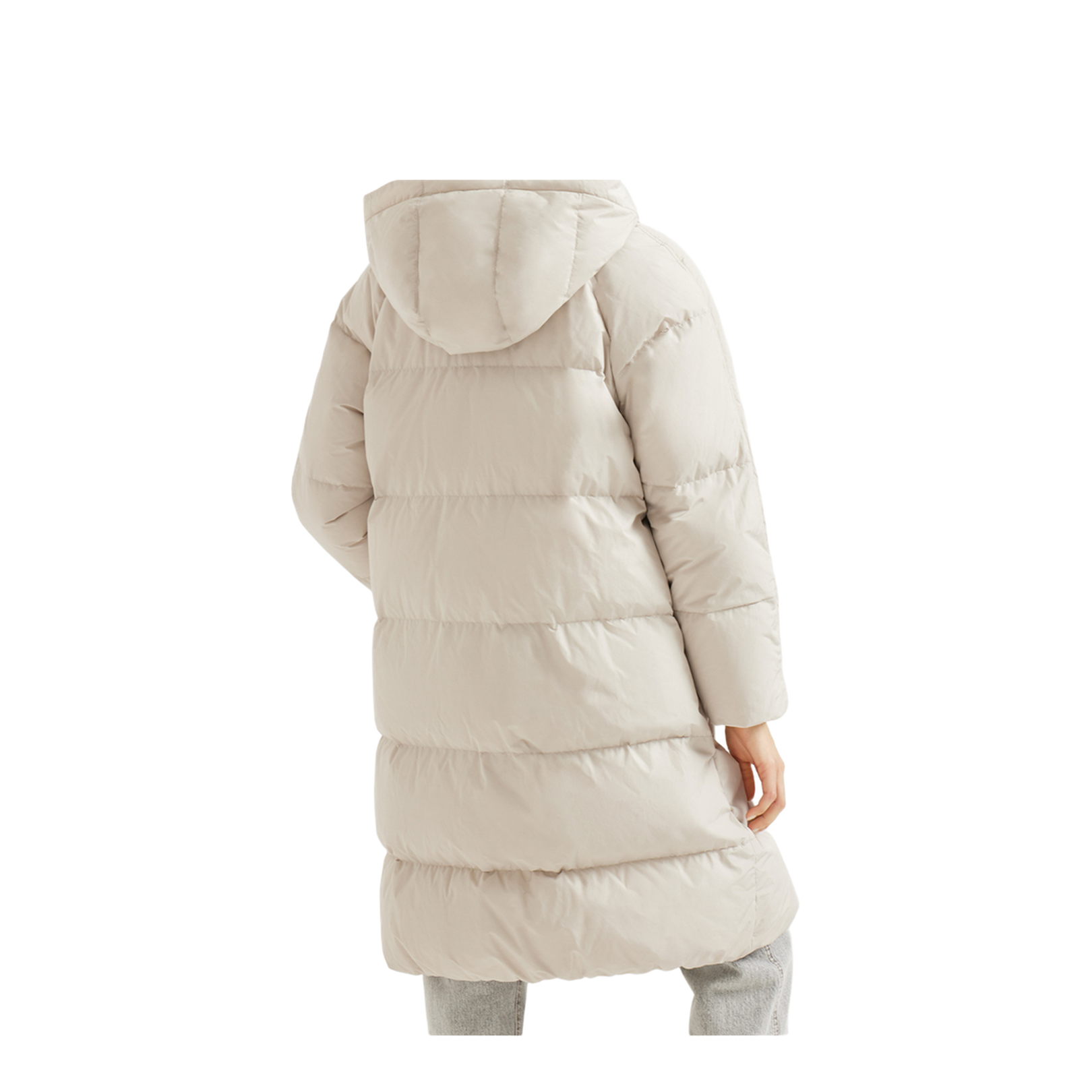 Shiny Zipper Pull Down Jacket