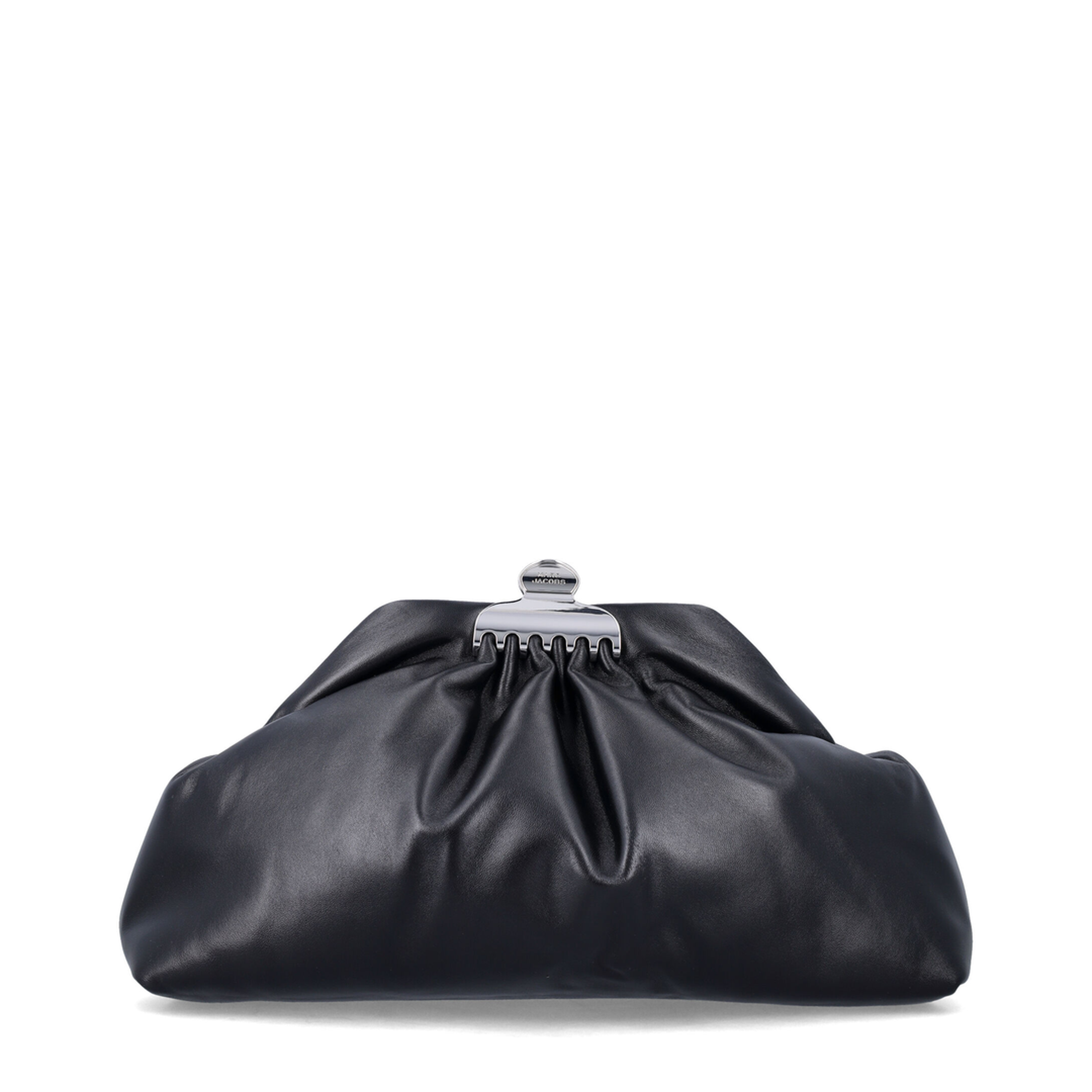 The Glam Clutch TU Smooth Leather Clutch - Black