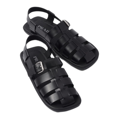MAYFEYR - Prada - Interwoven Straps Flat Sandals - 2X3093FG001B4LF0002