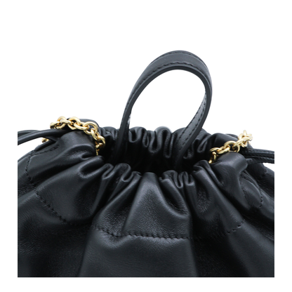 Icons Mini Lambskin Shoulder Bag - Black