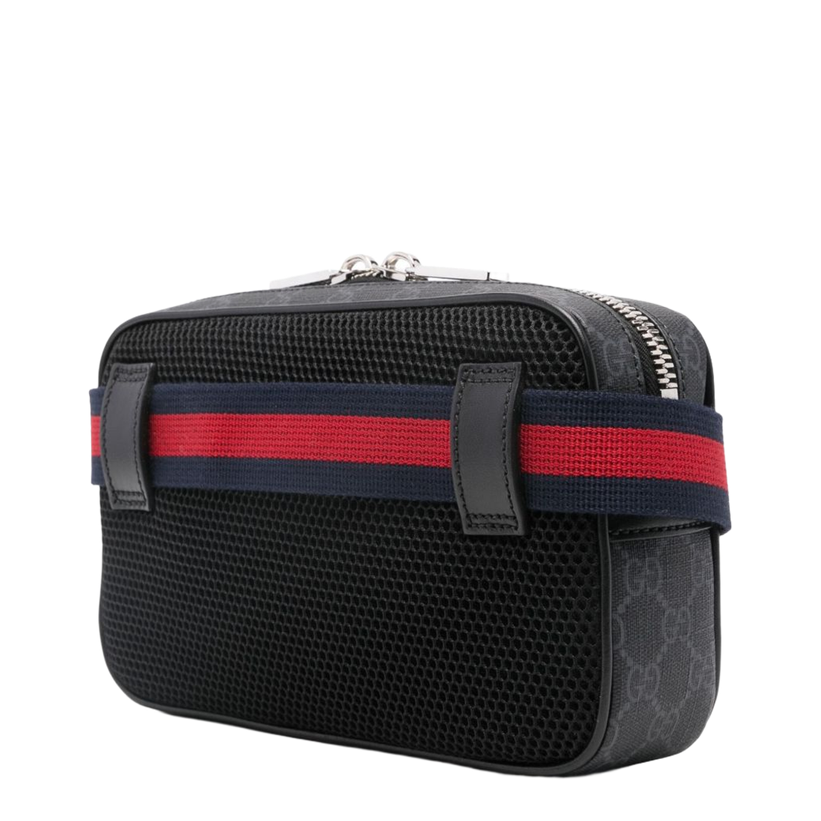 GG Black Canvas Sling Backpack - Black