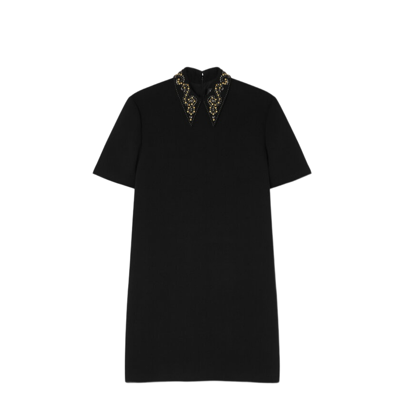 Studded Wool Crêpe Minidress