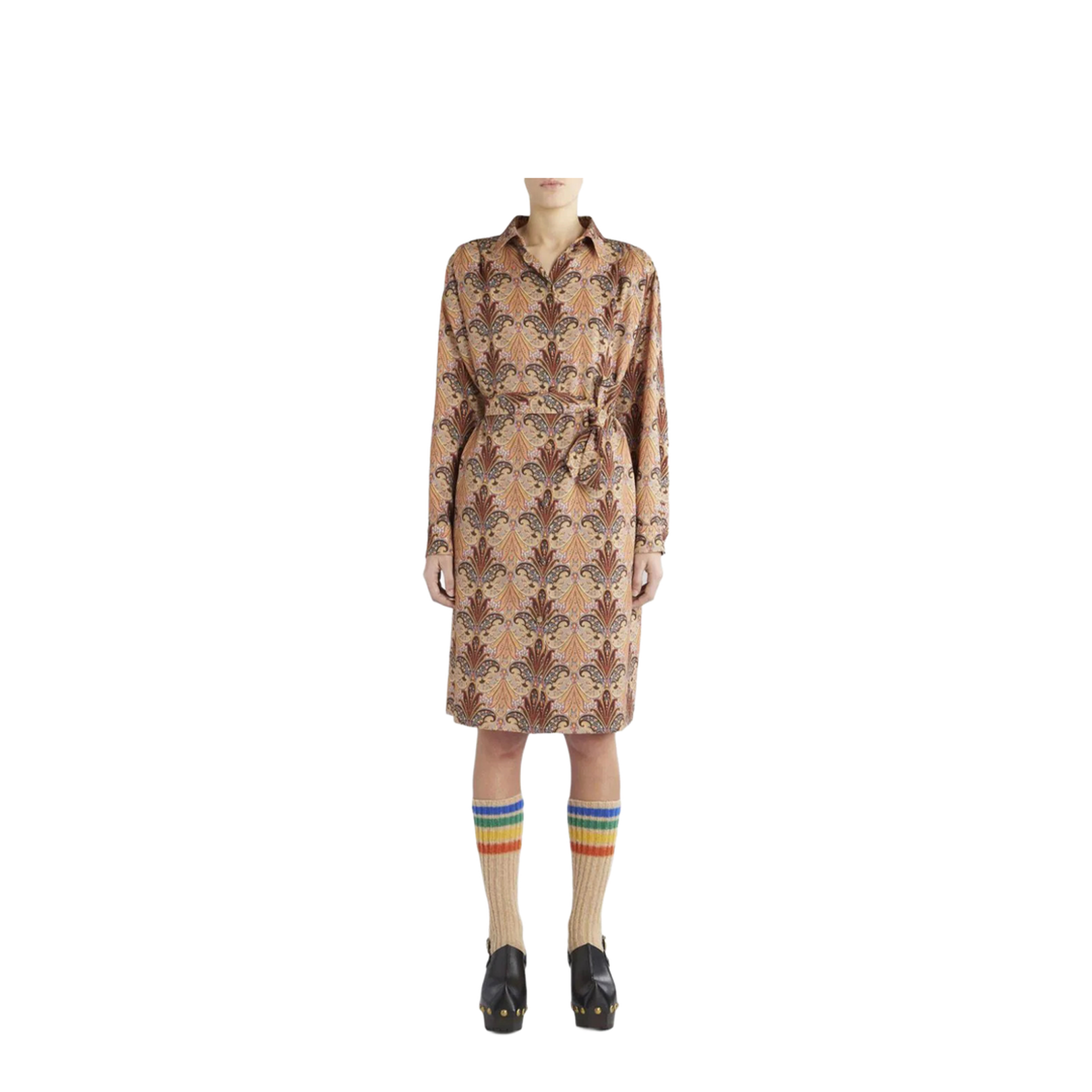 Printed Shirt Dress