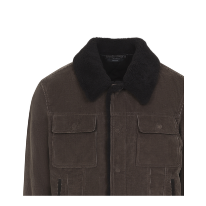 MAYFEYR - Tom Ford - 900 Wale Cord Sherling Collar Trucker - OBS083FMC330EBP