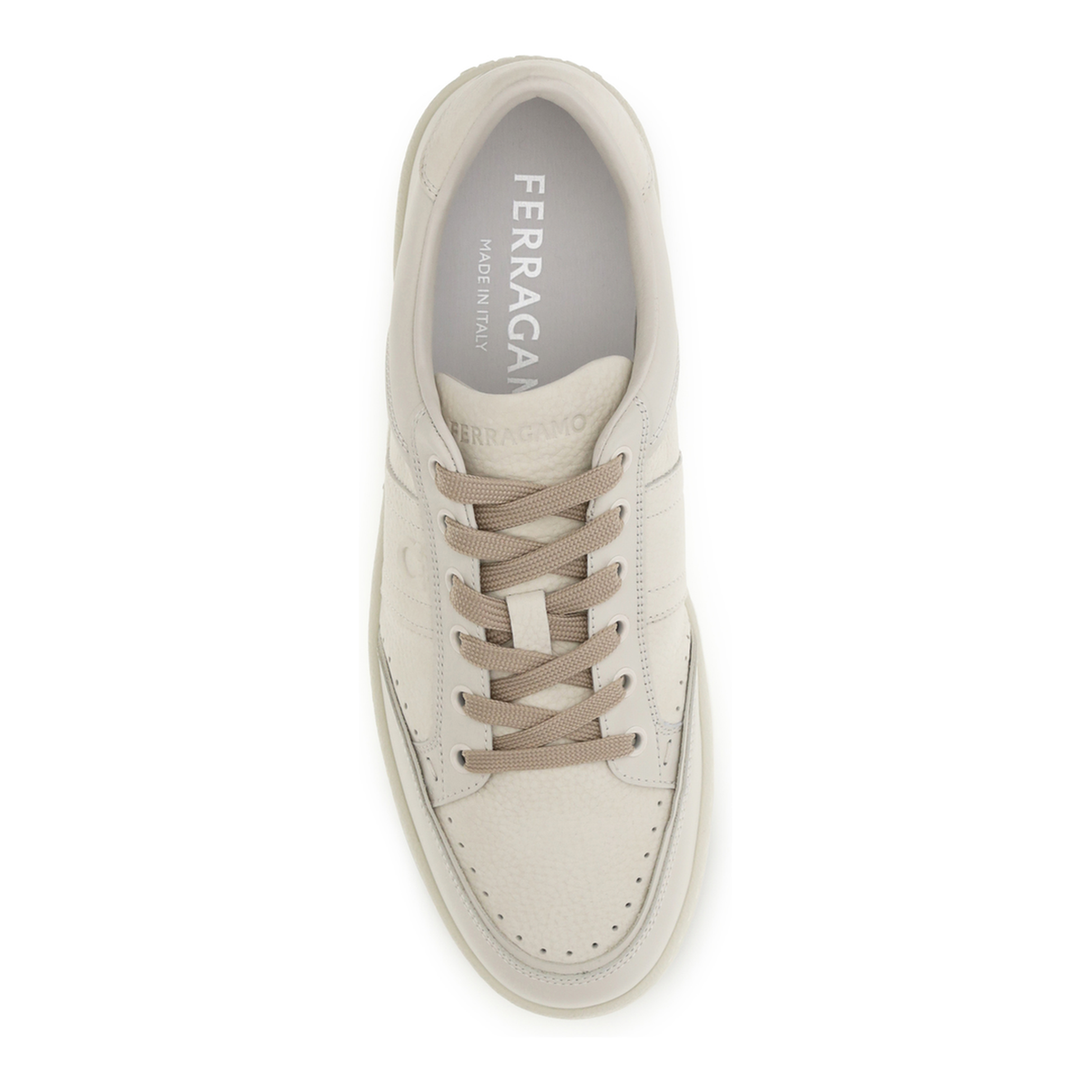 MAYFEYR - Ferragamo - Leather Sneakers With Logo - 797143006