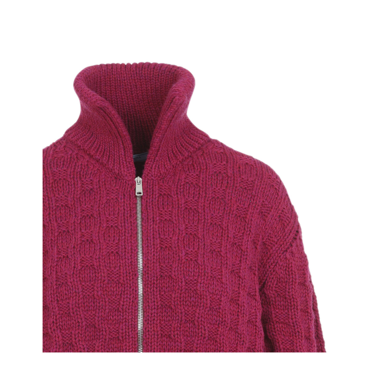 MAYFEYR - Prada - Cardigan In Deep Raspberry - P25O59SOOO6835F0590