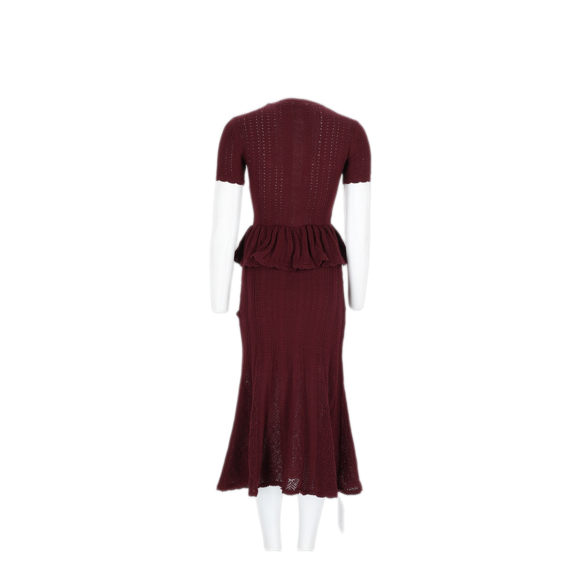 MAYFEYR - Self Portrait - 100 Cotton Dress Bordeaux - AW26100MCBUBURGUNDY