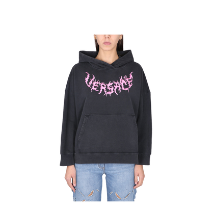 Hooded Sweatshirt With Logo In Black