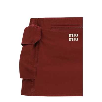 MAYFEYR - Miu Miu - Cotton Mini Skirt - MG2610SOOO19CVF0399