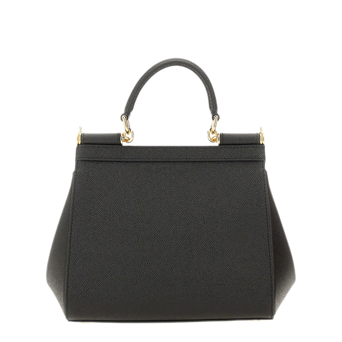 Sicily Small Calfskin Handbag - Black