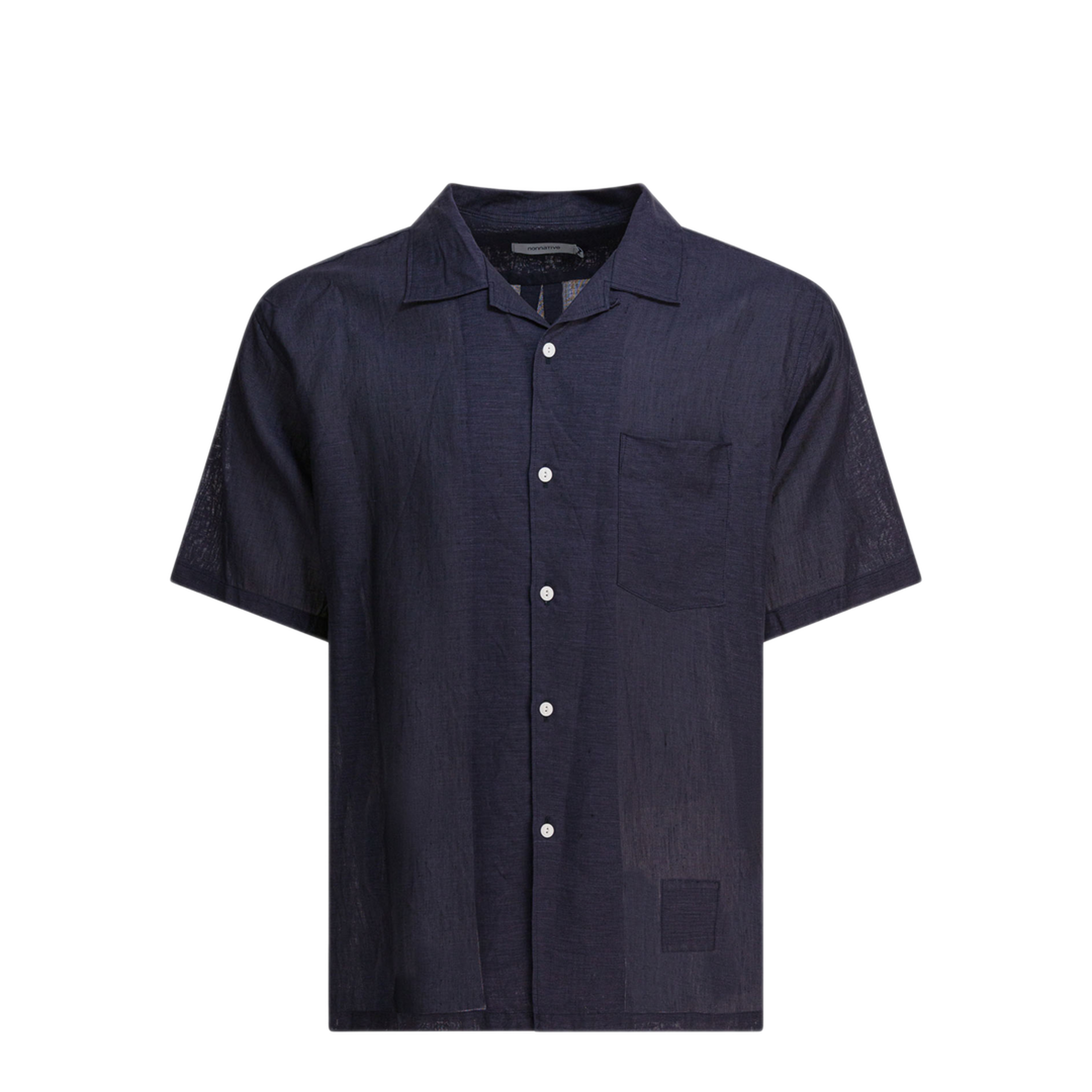 MAYFEYR - nonnative - Voyager Oxford Linen Shirt - NNS4618DKNAVY
