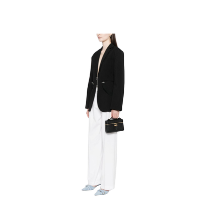 Romy Slim Top Handle Bag - Black