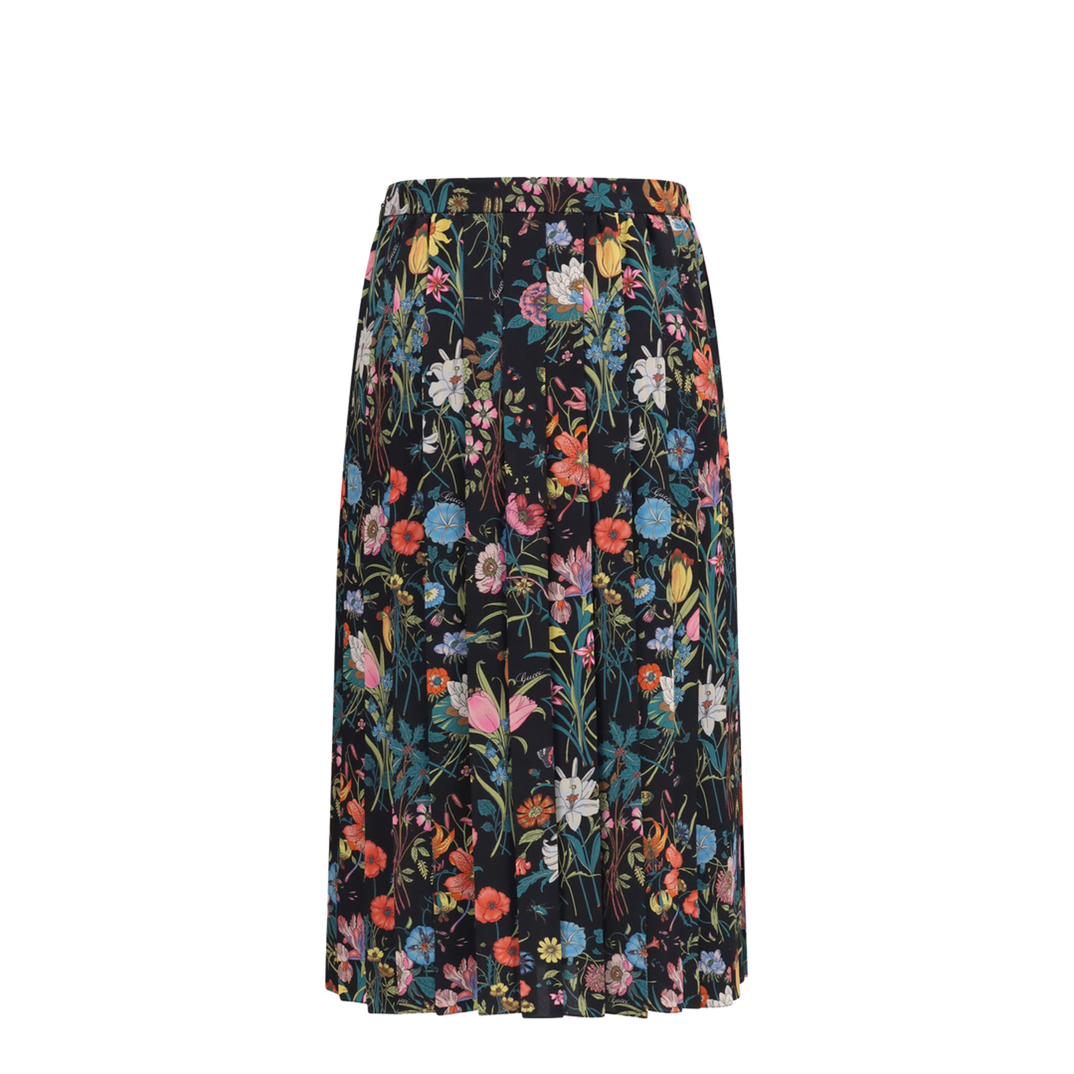 MAYFEYR - Gucci - Flora Printed Silk Midi Skirt - 865115ZAU22