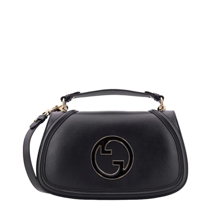 Blondie Large Leather Top Handle Bag - Black
