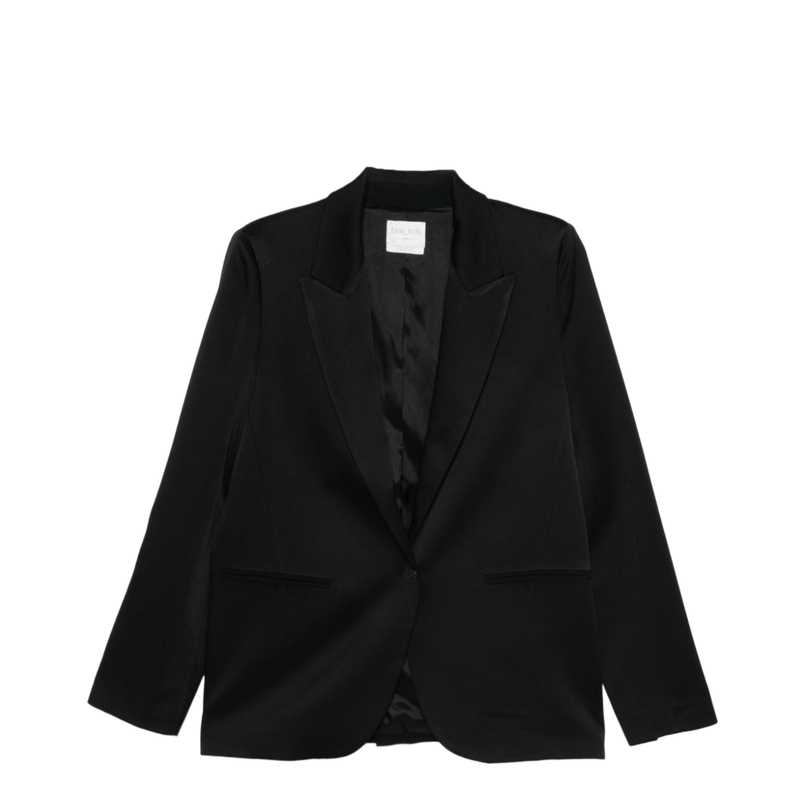 Satin Single-Breasted Jacket