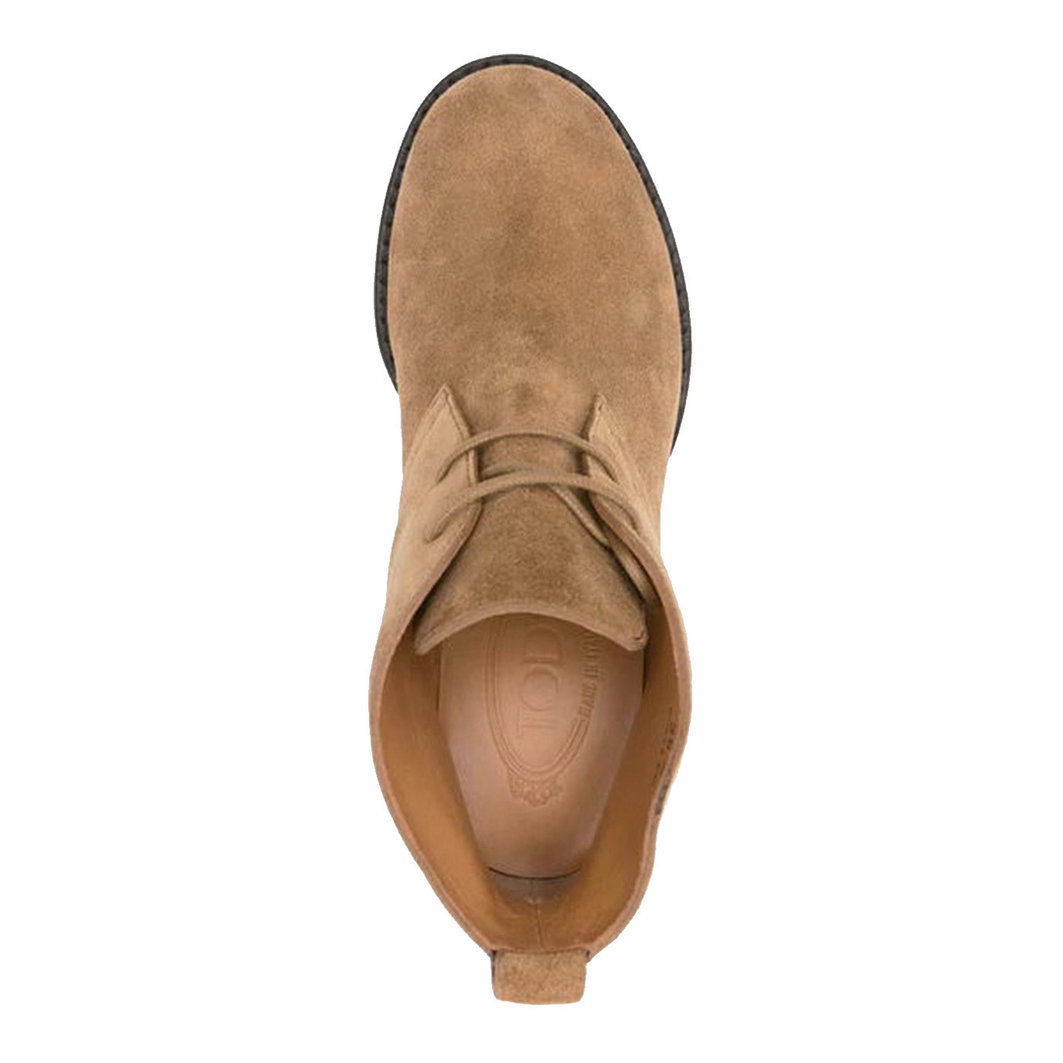 Brown Suede Upper Lace-Up Shoes