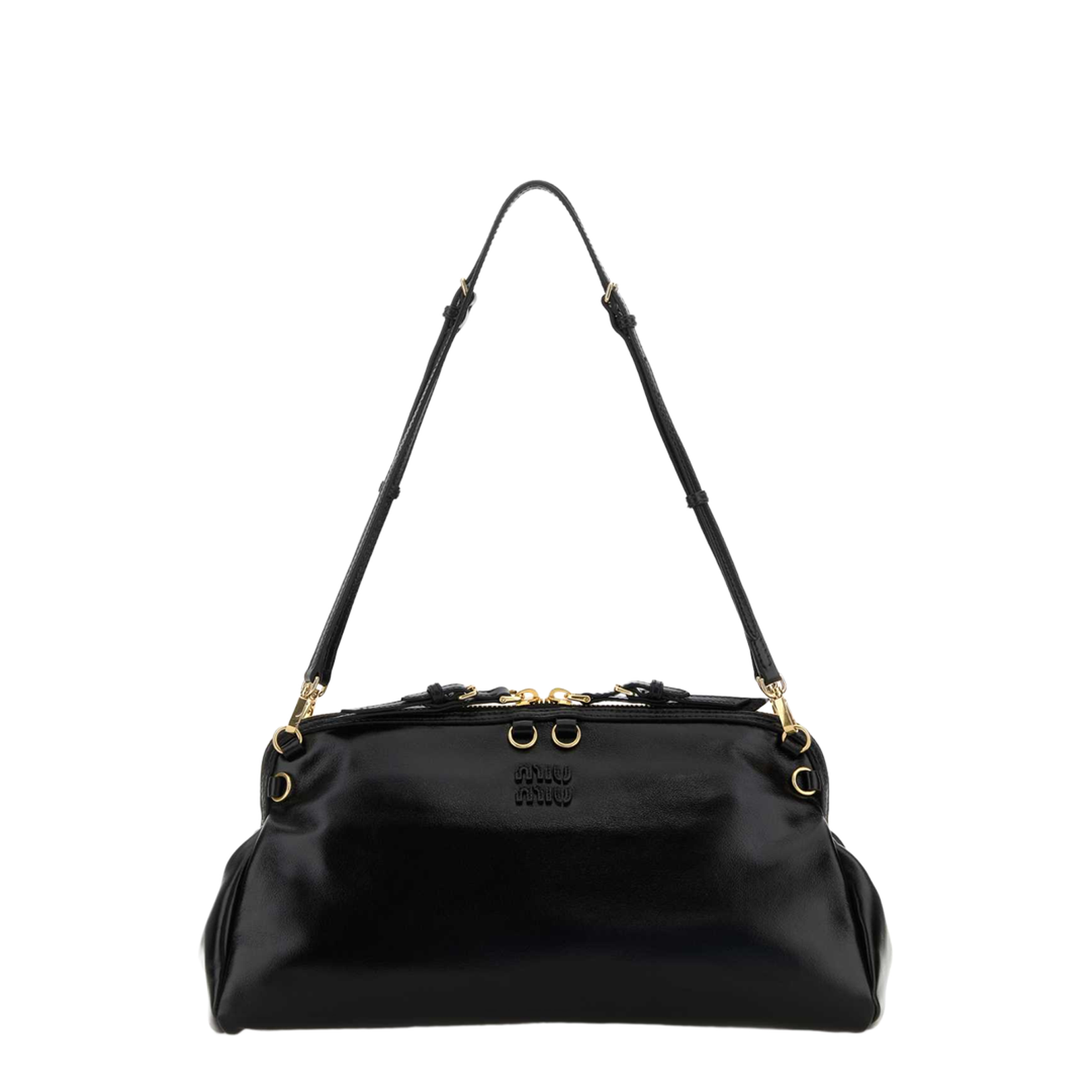 Black Leather Shoulder Bag