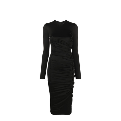 Draped Jersey Cocktail Dress