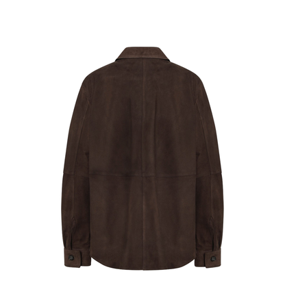 MAYFEYR - Toteme - Brown Leather Shirt Jacket - 261-WRT0707LE0200213