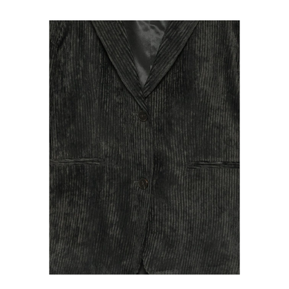 Velvet Single-Breasted Jacket