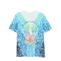 Crew Neck T Shirt With Tie Dye Print