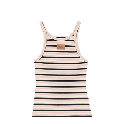 MAYFEYR - Fendi - Multicolour Cotton Striped Knit Top - FS7966AW88