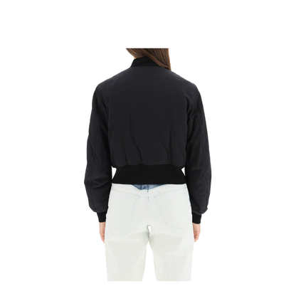 MAYFEYR - Off-White - Bomber With Logo Print - OWEH017F21FAB0011000
