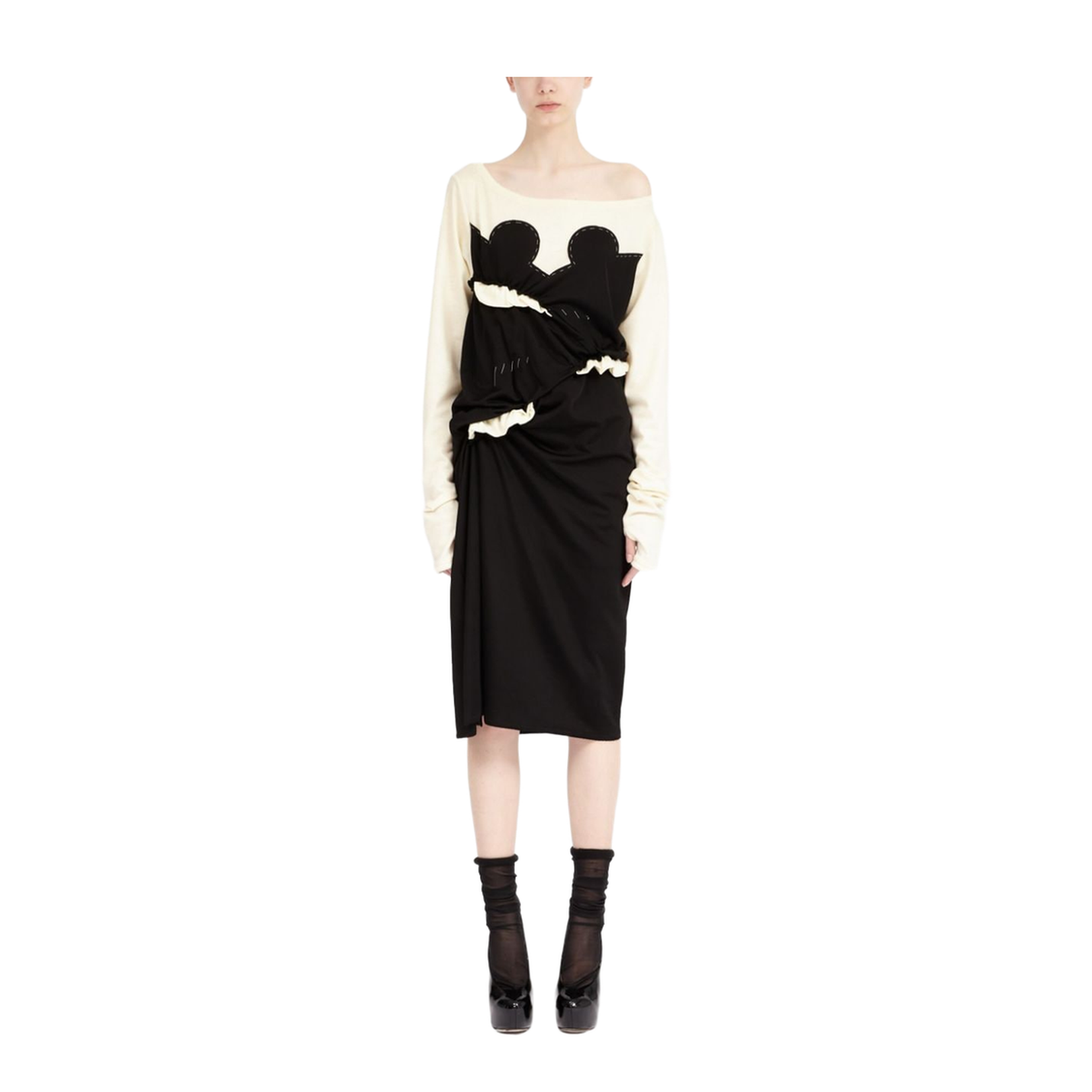 Ruched Midi Dress