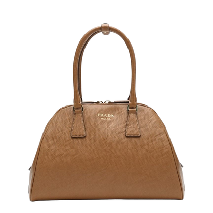 Medium Caramel-Saffiano Leather Bag