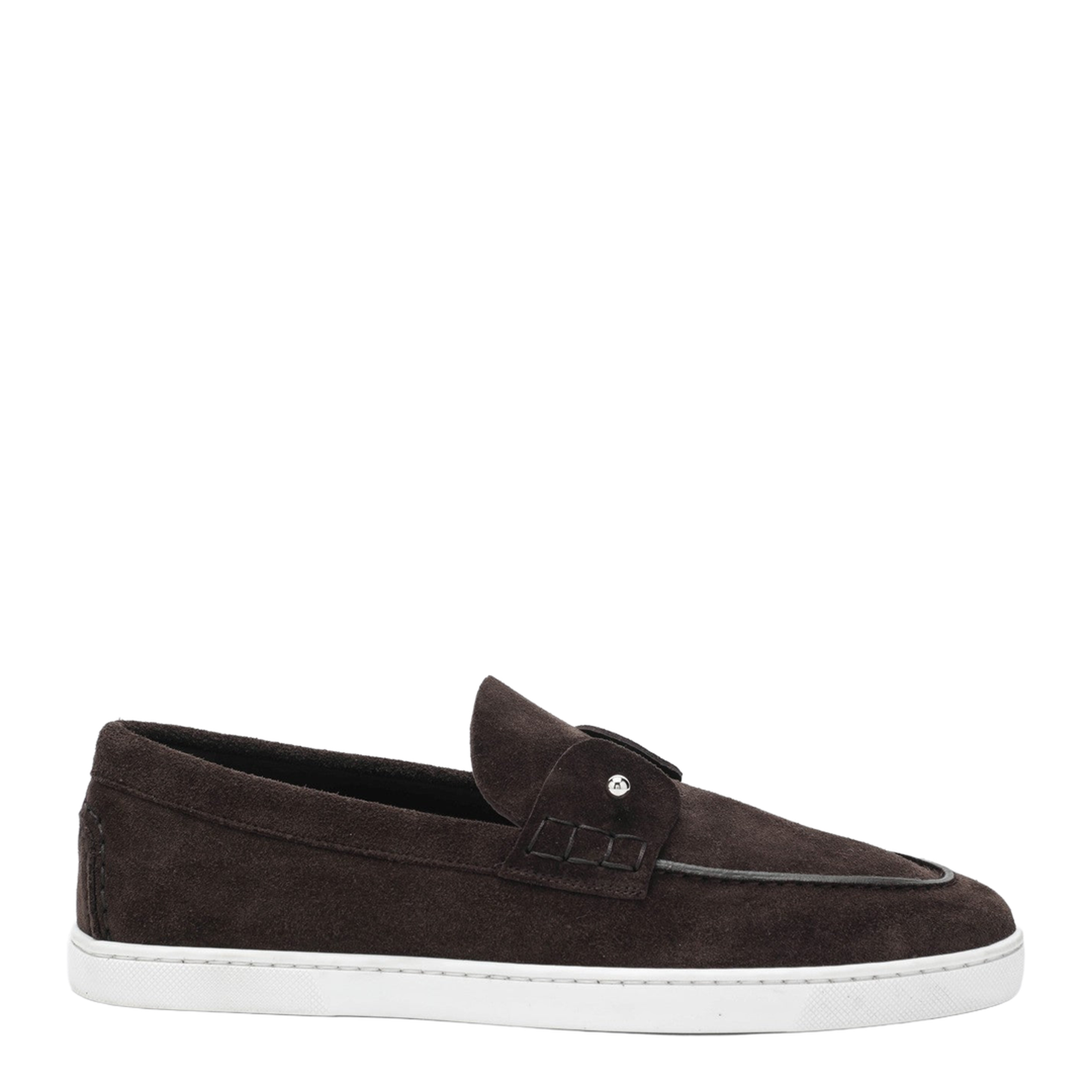 Chambeliboat Loafers in Coffee-Coloured Suede