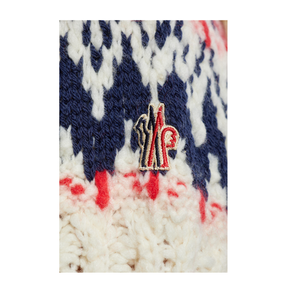 Geometric Jacquard Wool Blend Jumper